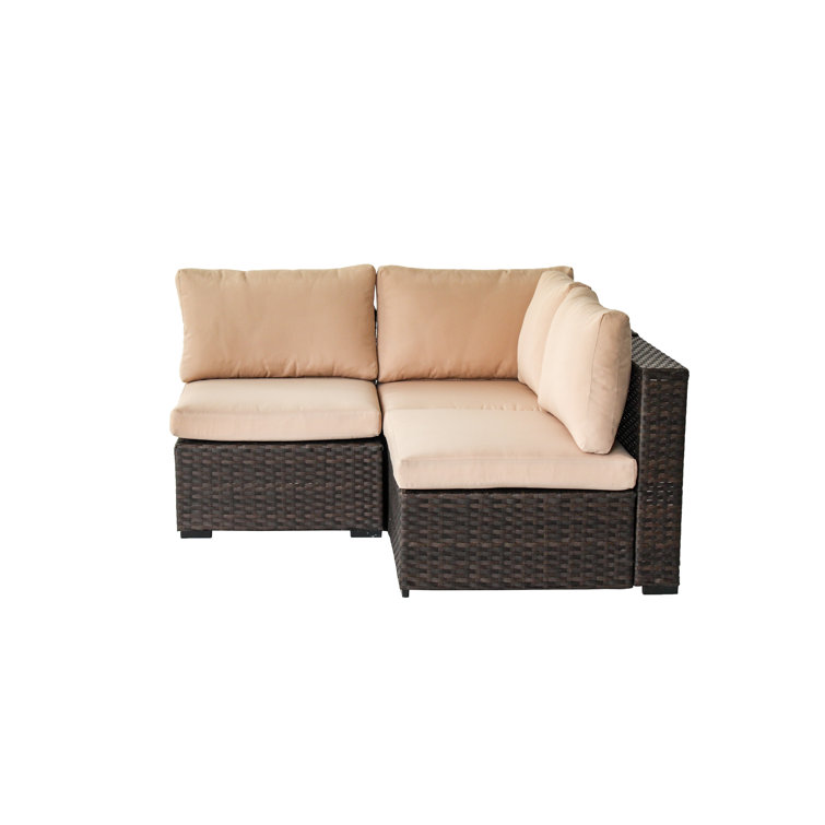 Holliston 3 piece rattan best sale sectional seating group with cushions